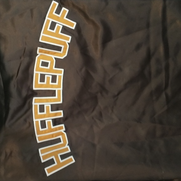 Harry Potter Hufflepuff black hooded bomber jacket - Picture 6 of 8